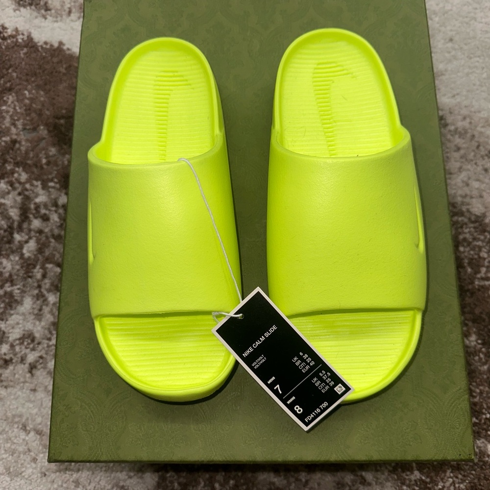 Nike Women's Neon Yellow Sandals